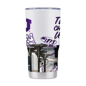 TCU 20oz Campus Icons Tumbler