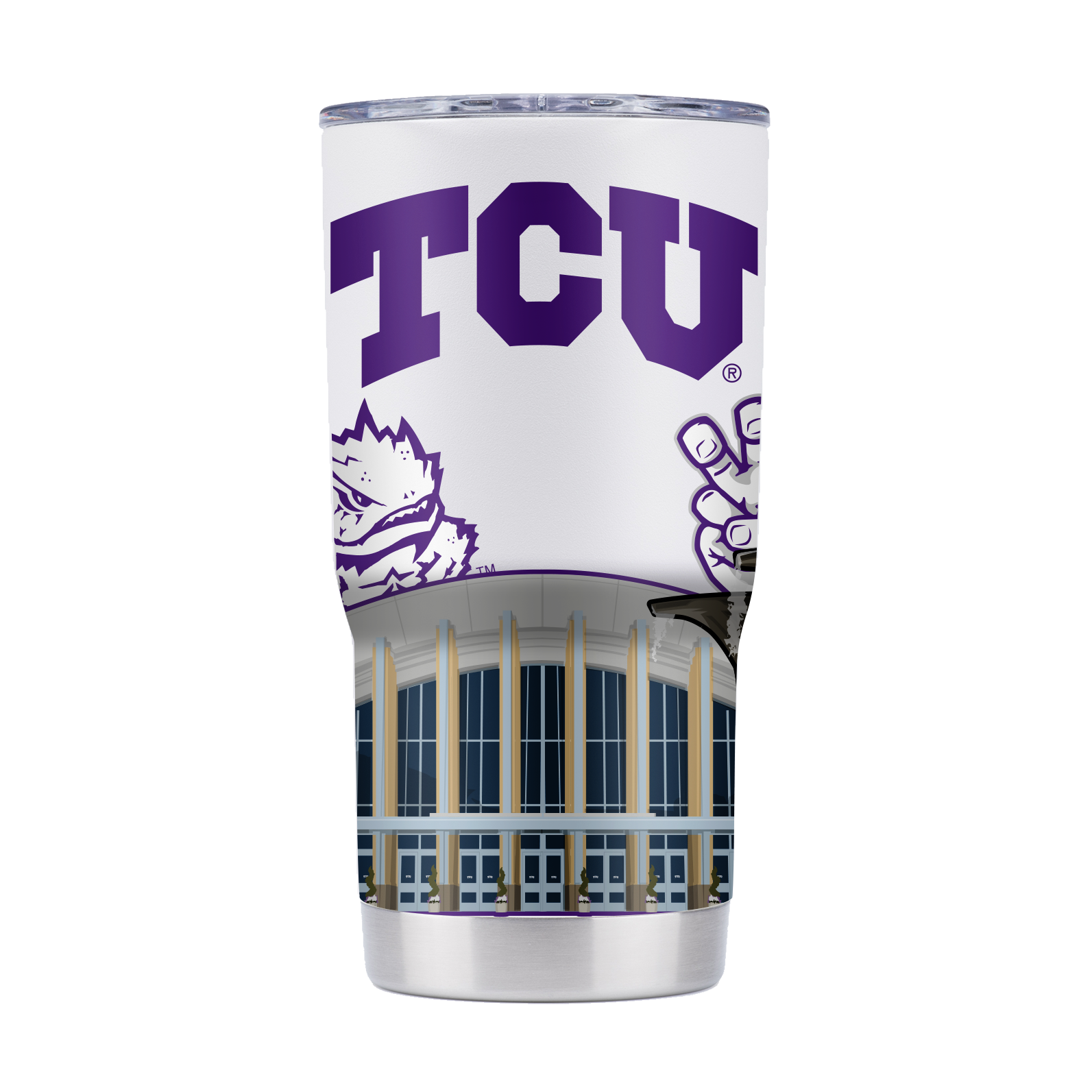 TCU 20oz Campus Icons Tumbler