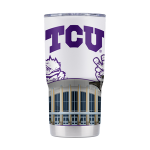 TCU 20oz Campus Icons Tumbler