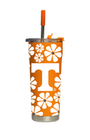 Tennessee Straw Tumbler Retro Floral