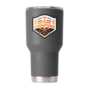 Tennessee 30oz Grey Baseball National Champions 2024 Tumbler