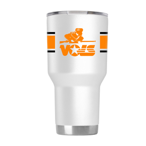 Tennessee 30oz College Vault "Rifleman" White Tumbler