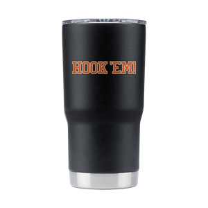 Texas 20oz College Vault "Longhorns" Black Tumbler