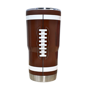 LSU 20oz Football Textured Tumbler