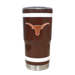 Texas 20oz Football Textured Tumbler