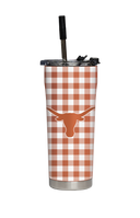 Texas Straw Tumbler Gingham