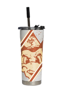 Texas College Vault Splatter Straw Tumbler