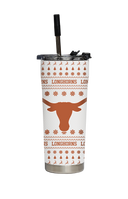 Texas Christmas Sweater Straw Tumbler