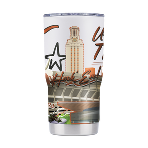 Texas 20oz Campus Icons Tumbler