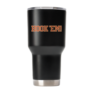 Texas 30oz College Vault Black Tumbler