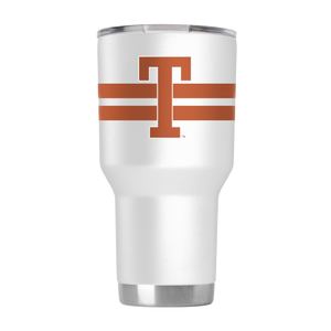 Texas 30oz College Vault White Tumbler