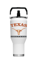 Texas "College Vault" 40oz Blue Carry Tumbler