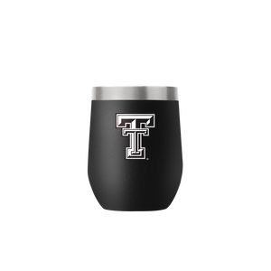 Texas Tech 12oz Black Stemless Tumbler