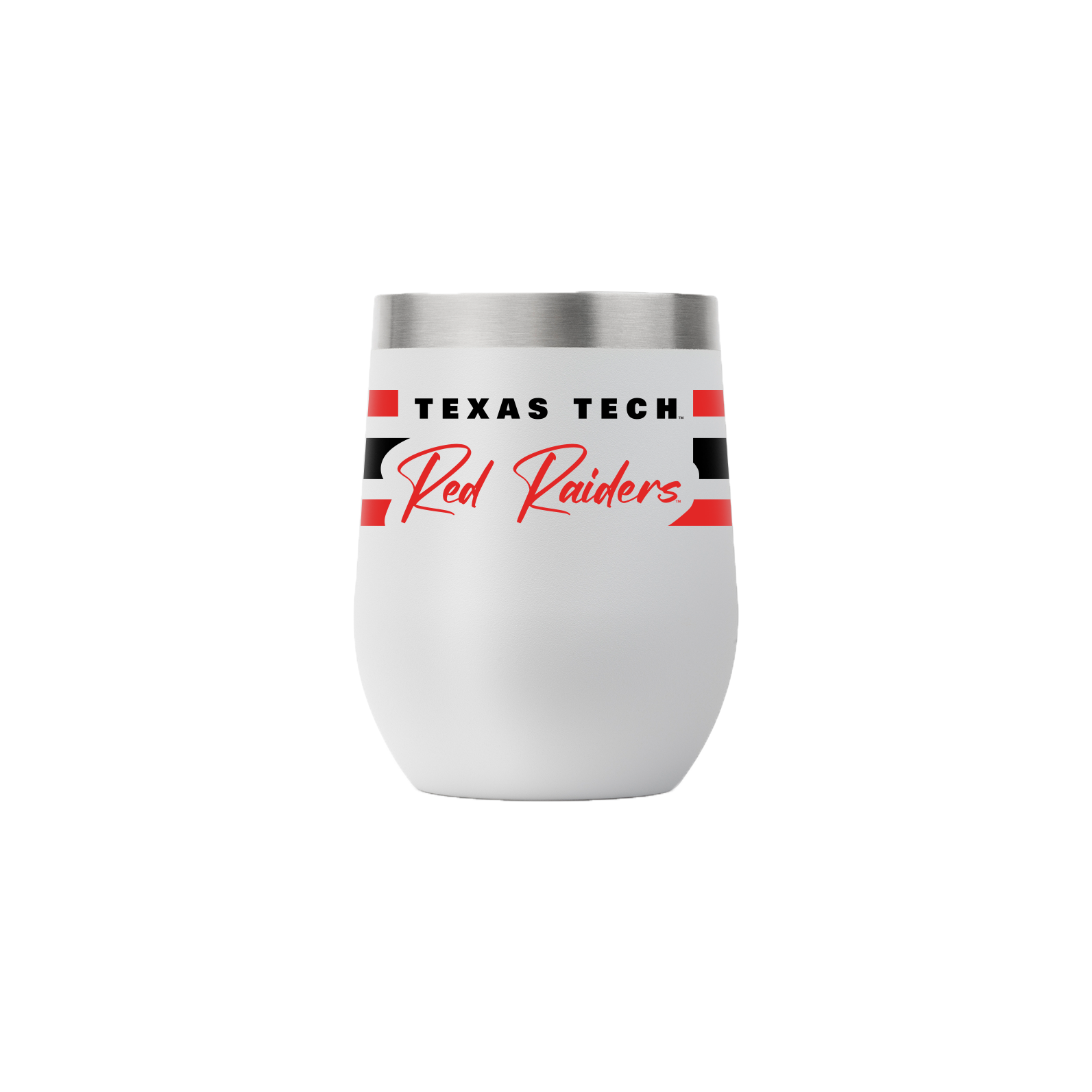 Texas Tech 12oz Stemless Gray Script Tumbler