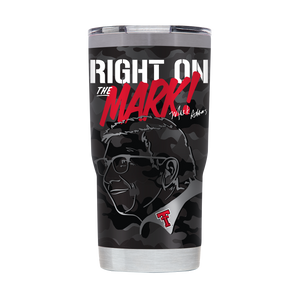 Texas Tech 20oz Red Raiders Black Tumbler - "Right On The Mark"