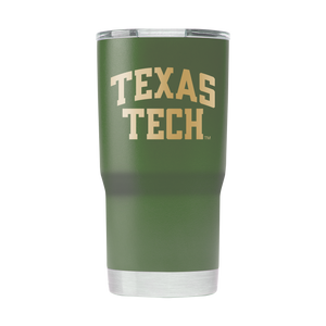 Texas Tech 20oz Red Raiders Olive Green Tumbler - American Flag