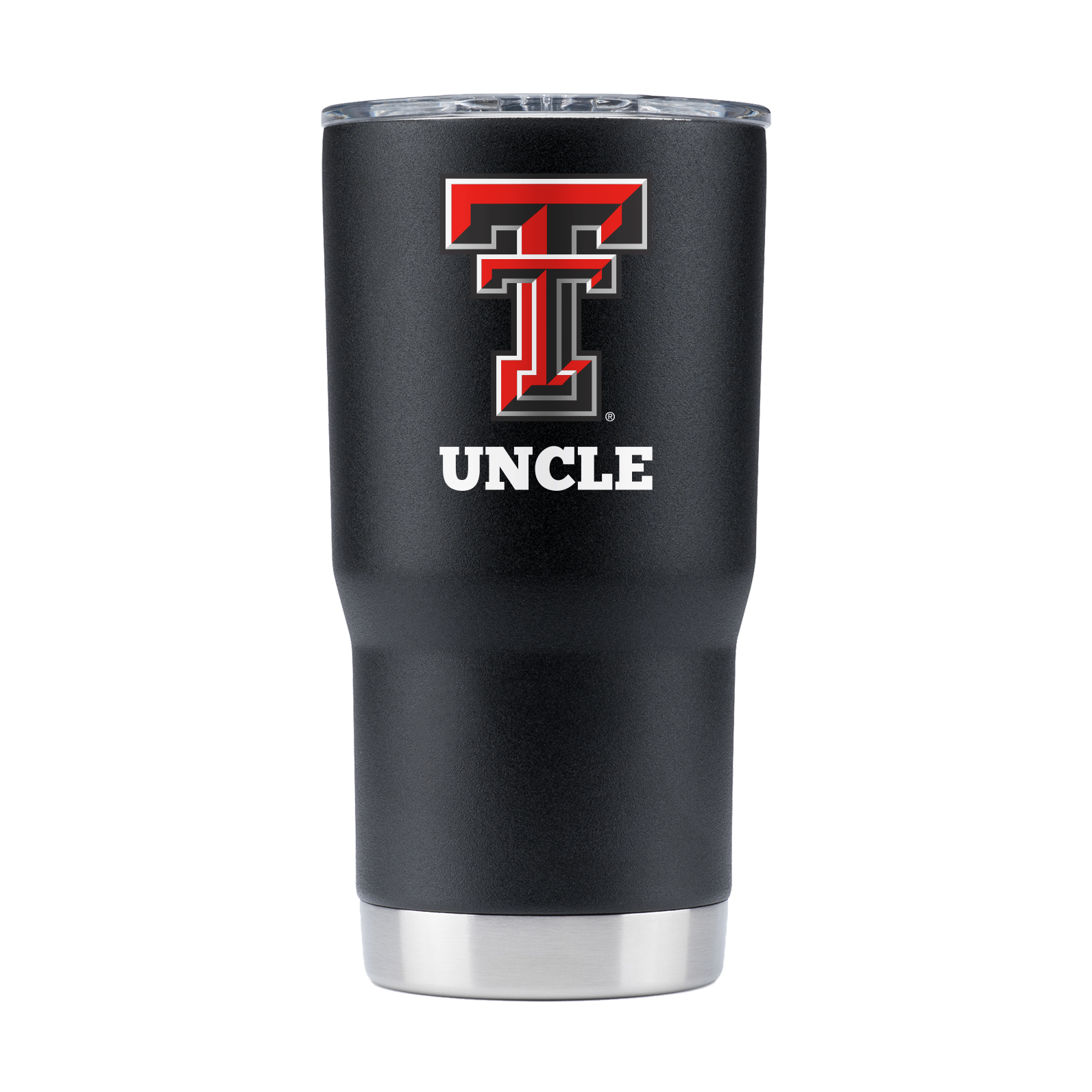 Texas Tech 20oz Red Raiders Black Tumbler - "Uncle"