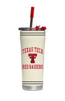 Texas Tech Cream ProGloss Straw Tumbler