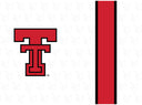 Texas Tech ProGloss straw tumbler by gametimesidekicks with Texas Tech logo, white and clear design, and straw lid.