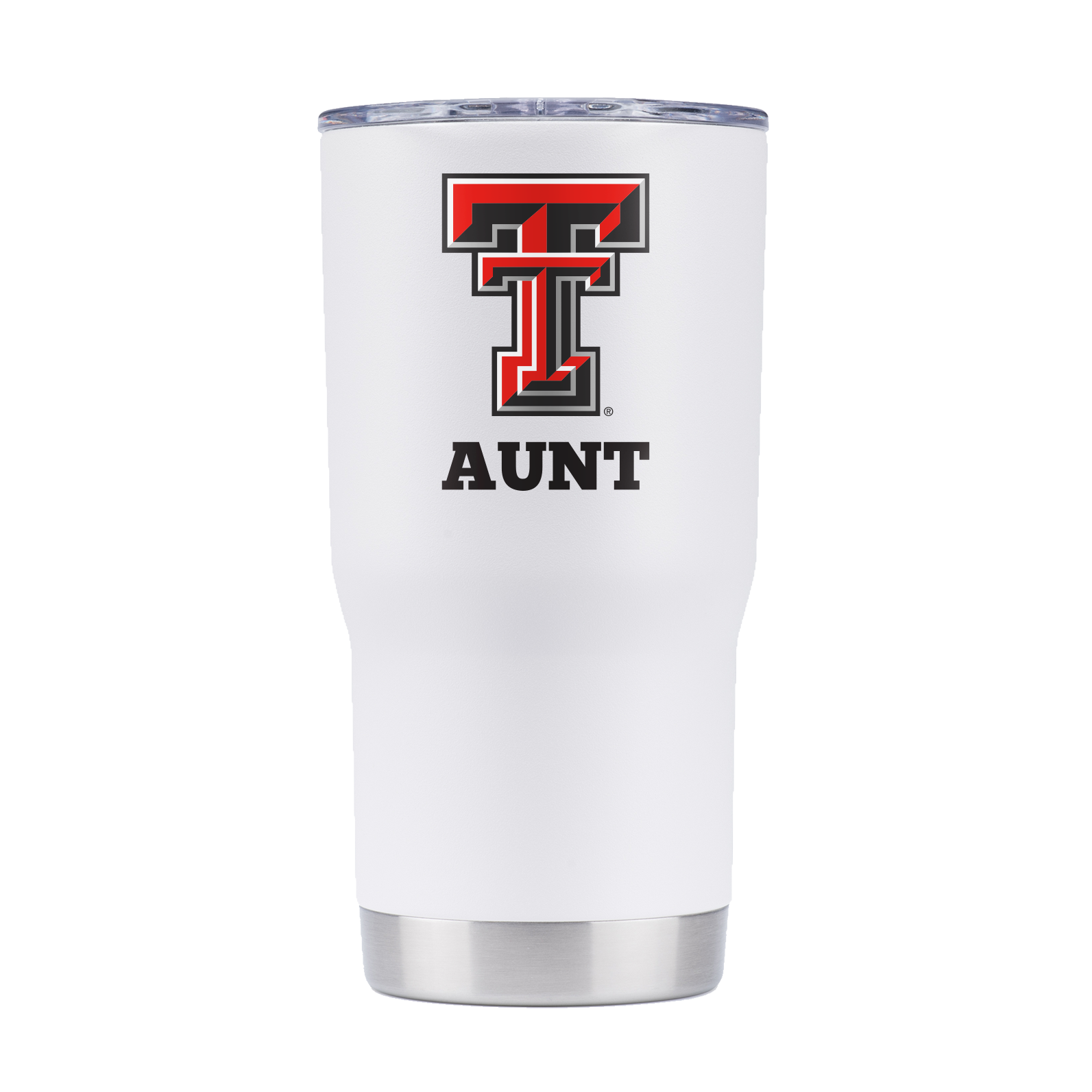 Texas Tech 20oz Red Raiders Black Tumbler - "Aunt"