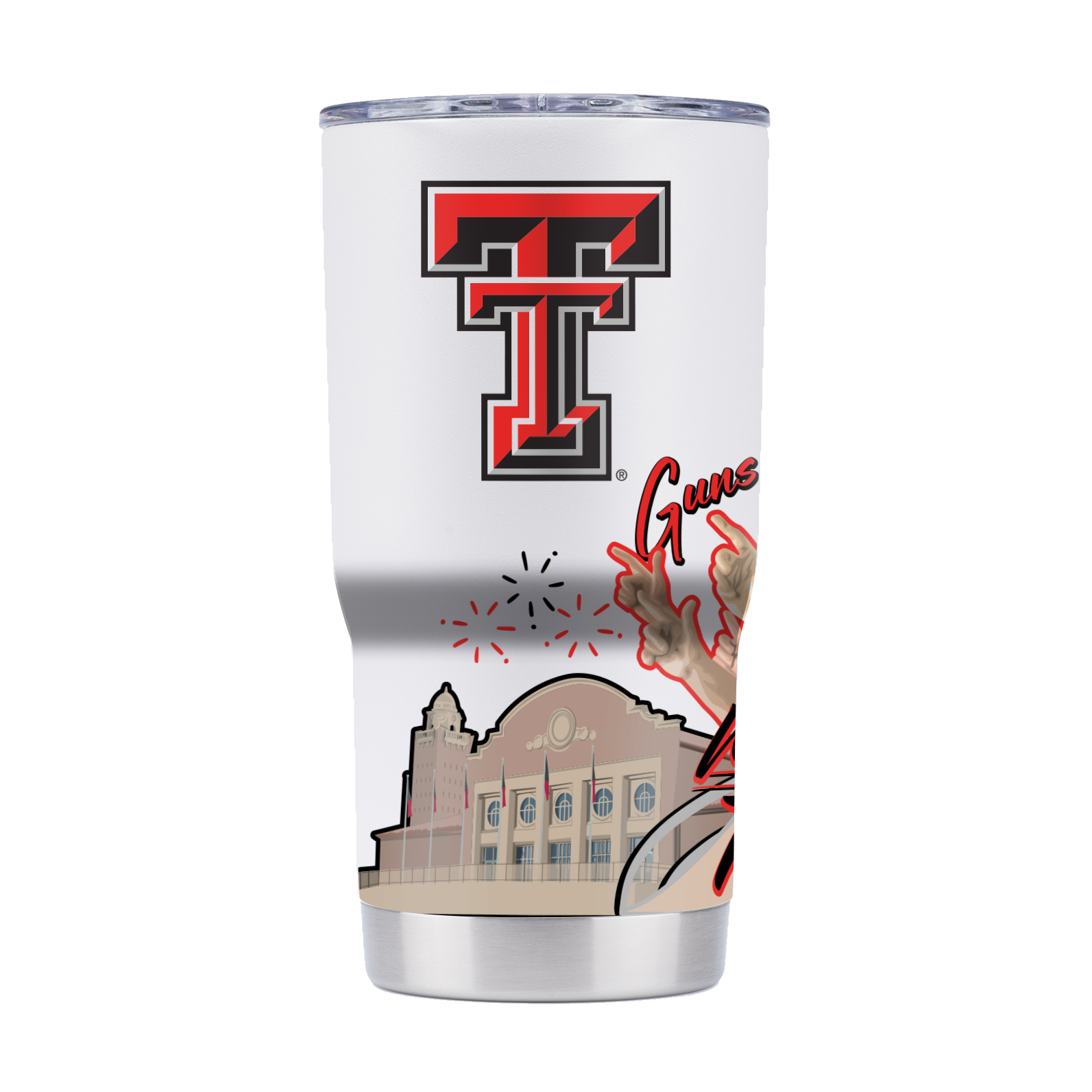 Texas Tech 20oz Campus Icons Tumbler