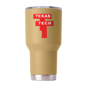 Texas Tech College Vault 30oz Gold Tumbler