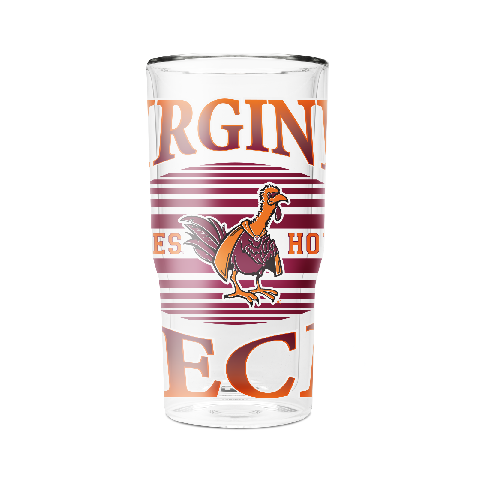 Virginia Tech College Vault 16oz 2-Pack Glass Tumblers