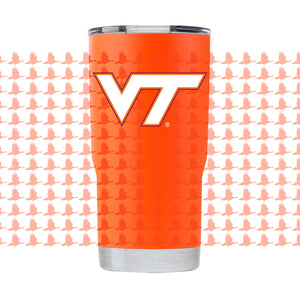 Virginia Tech 20oz Orange Full Wrap Tumbler