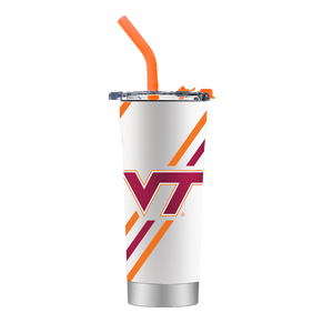Virginia Tech White Straw Tumbler
