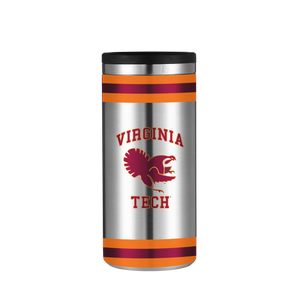 Virginia Tech Vault Collection Stainless Steel Skinny Can Koozie