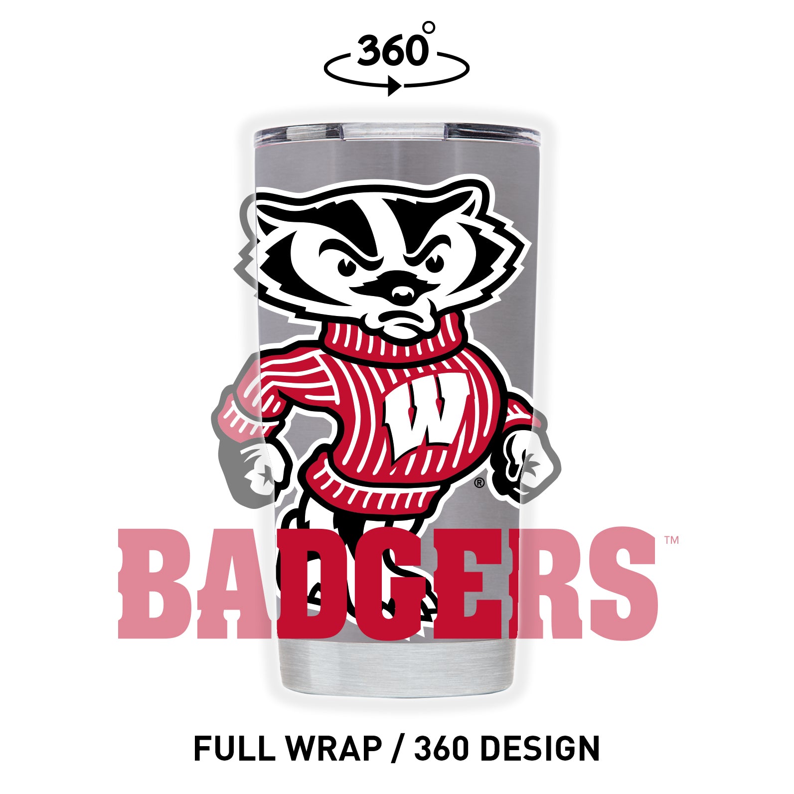 Wisconsin 20oz Stainless Steel Tumbler