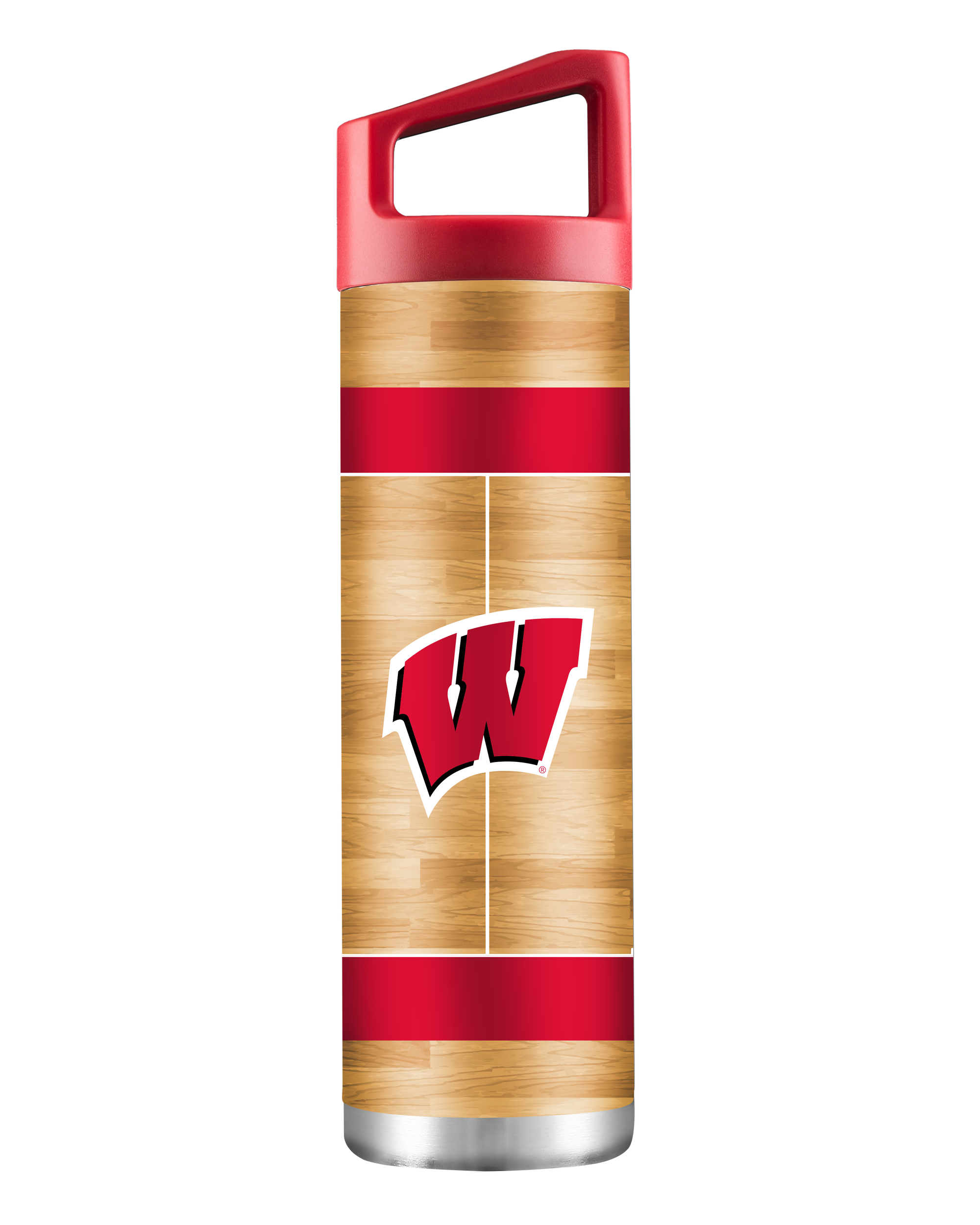 Wisconsin 22oz Basketball Court Bottle