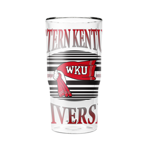 Western Kentucky College Vault 16oz 2-Pack Glass Tumblers