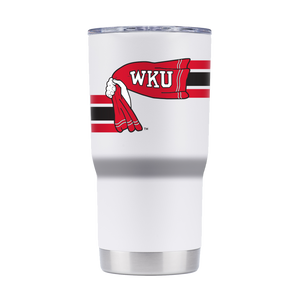 Western Kentucky College Vault 20oz White Tumbler