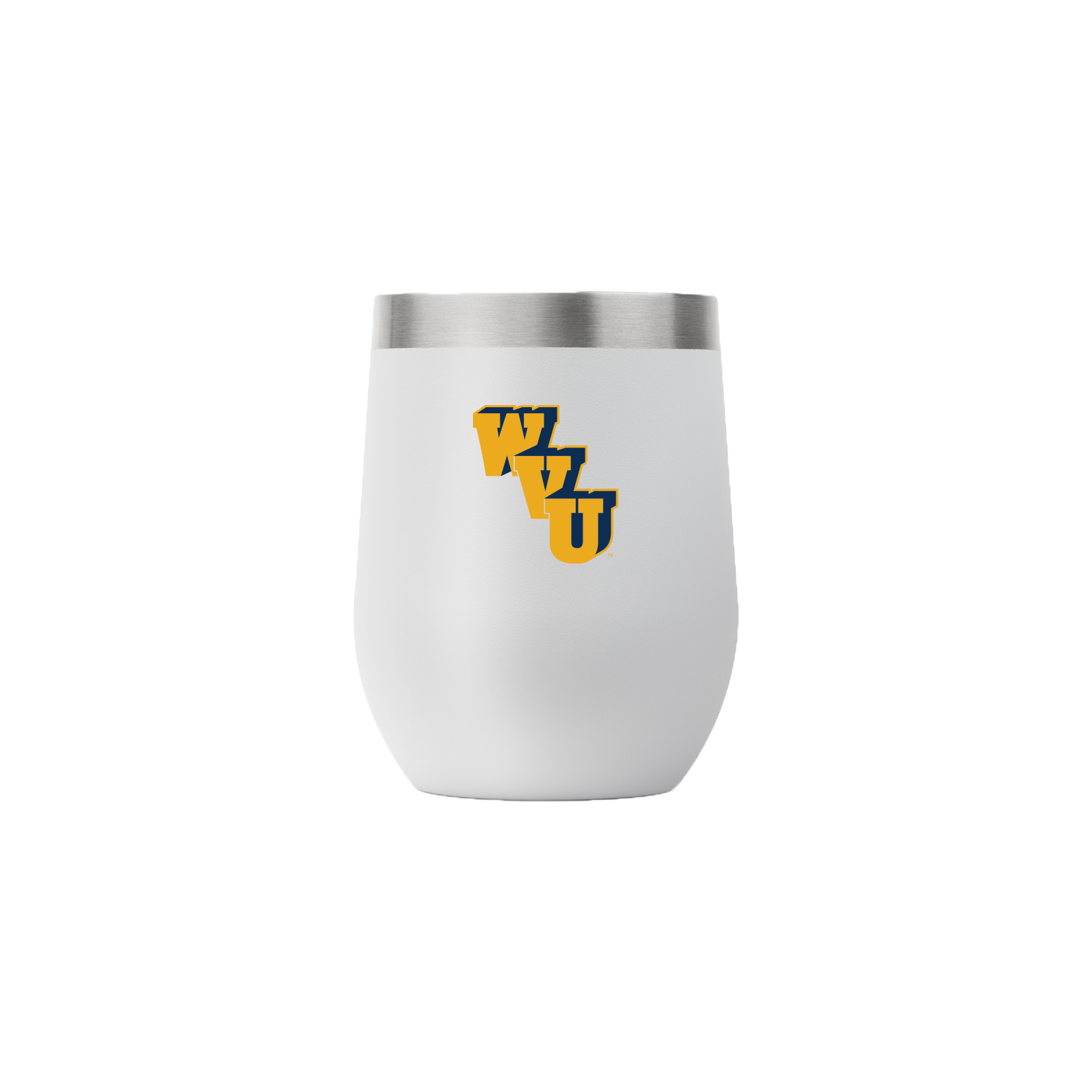 West Virginia College Vault 12oz Stemless Tumbler