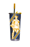 West Virginia Straw Tumbler College Vault Splatter