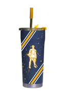 West Virginia Straw Tumbler College Vault Splatter
