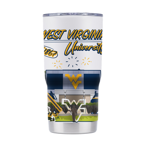 West Virginia 20oz Campus Icons Tumbler