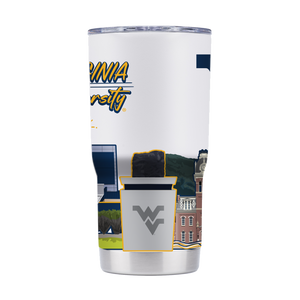 West Virginia 20oz Campus Icons Tumbler