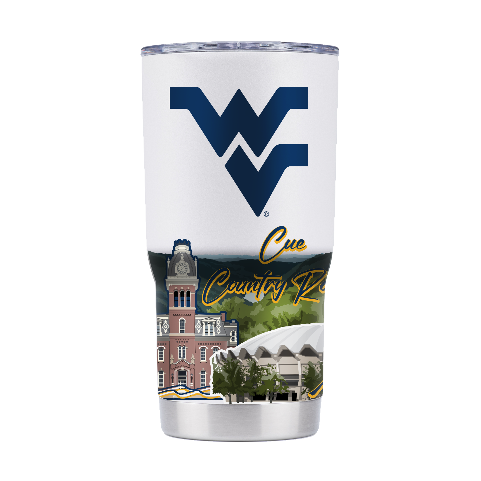 West Virginia 20oz Campus Icons Tumbler