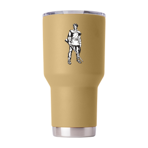 West Virginia College Vault 30oz Gold Tumbler