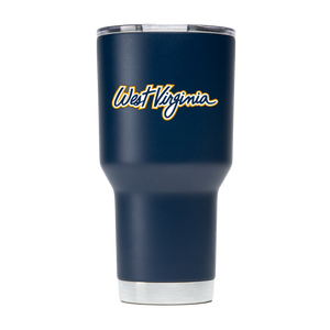 West Virginia College Vault 30oz "Block WVU" Tumbler