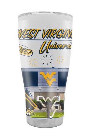 West Virginia 30oz Campus Icons Tumbler