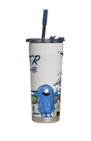 Xavier Straw Tumbler Campus Icons