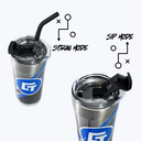 a picture of a cup with a straw in it