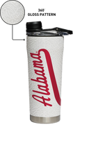 Alabama White Stainless Steel Shaker Bottle