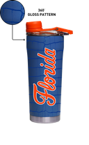 Florida "Gator Skin" Wrap Stainless Steel Shaker Bottle