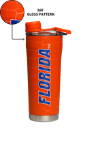 Florida "Gator Skin" Orange Stainless Steel Shaker Bottle