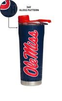 Ole Miss "Hotty Toddy" Navy Stainless Steel Shaker Bottle