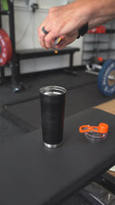 LSU Matte Black Stainless Steel Shaker Bottle